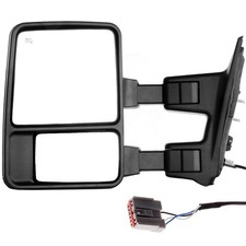 Towing Mirror Driver Side Manual Non-Heated Black 03-07 Ford F250-F550 Excursion