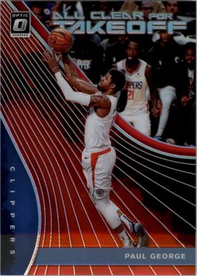 2019-20 Donruss Optic All Clear for Takeoff Red #11 Paul George /99 - BSK