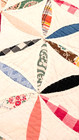 Estate Vintage  Hand Stitched Orange Peel/Joseph's Coat Quilt 96" x 100" — photo 10
