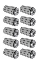 CME 10 pcs Round TG-100 Collets, 1/4" Size, Hardened and Spring Tempered Steel