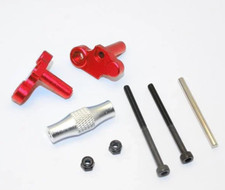 GPM Upgrade FRONT METAL CHASSIS SUPPORT For Kyosho HOR BIKES KM013 - RED -