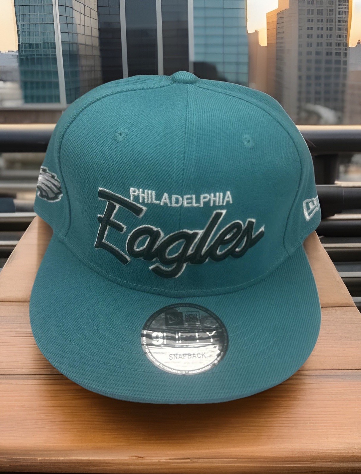 New Era Philadelphia Eagles 9Fifty NFL Vintage SnapBack Hat Cap OSFM  Unisex