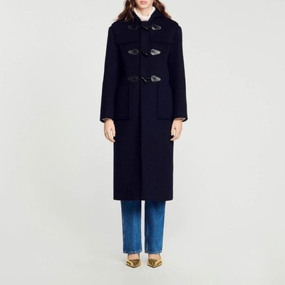 Sandro Paris Women's Coat Size 42 FR / XL Wool Blend SFPOU00602