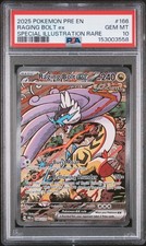 2025 POKEMON PRE EN-PRISMATIC EVOLUTIONS #166 RAGING BOLT EX PSA 10 on eBay