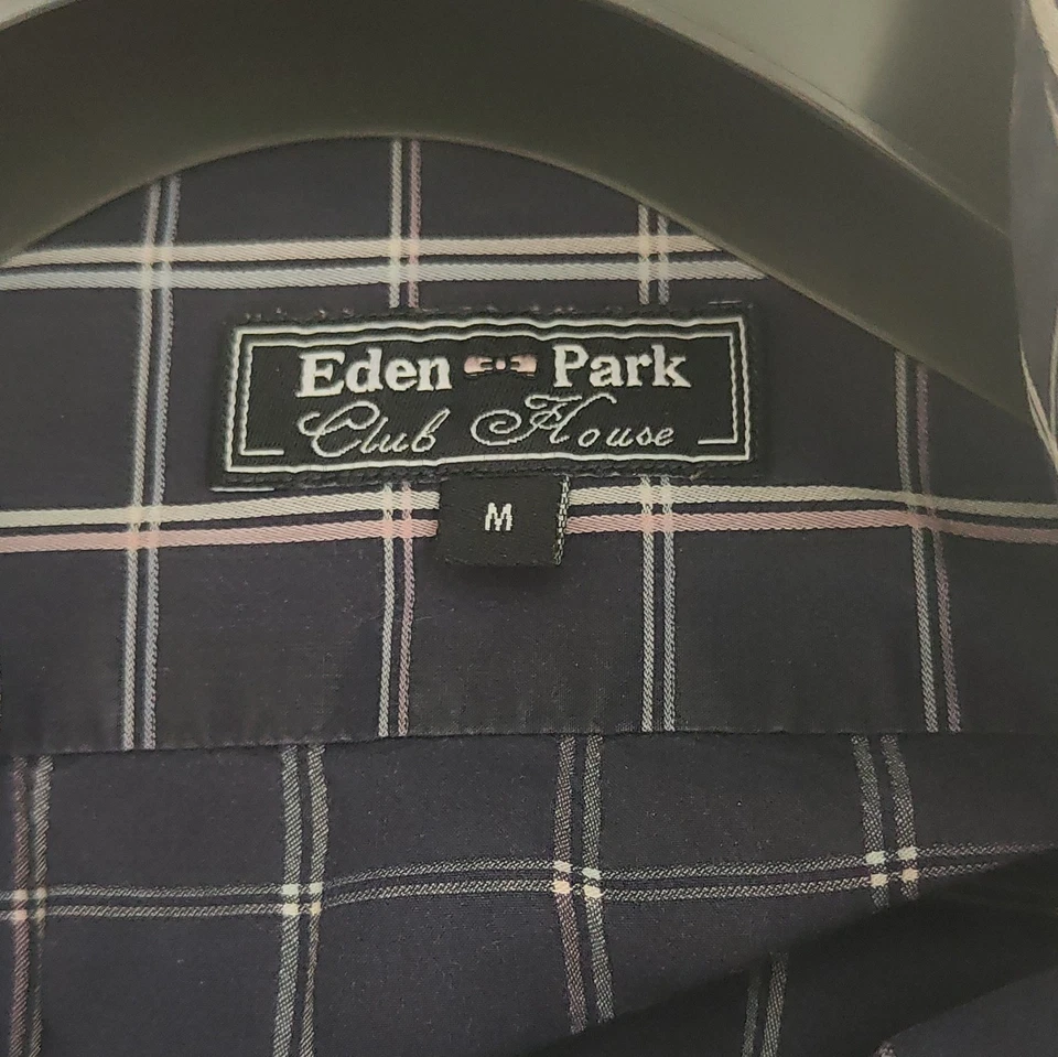 Eden Park Club House chemise homme M à carreaux bleu marine ML - Photo 2/2