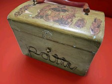 Vintage Unbranded Artistic Wood Box Purse