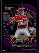 2020 Panini Select Patrick Mahomes II Purple Prizm Die Cut Field Level #302
