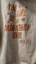 XL Tan Girls Marathon Hoodie Sweat Shirt