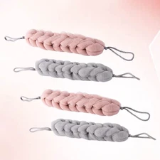 4 Pcs Body Scrubber Towel Exfoliator Sponge Bath Poufs for Shower