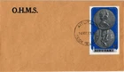 Dr Jim Stamps Aitutaki Fdc O.H.M.S. Cover $1 Silver Wedding Anniv Coinage Issue