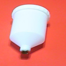 600 Ml Platic Gravity Feed Paint Gun Cup With Lid New