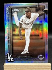2025 Topps Chrome Yoshinobu Yamamoto - #179 Sepia Refractor Dodgers