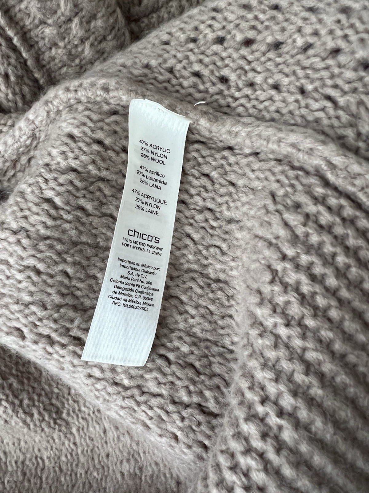 Chicos Wool Blend Open Front Loop Cardigan - image 8