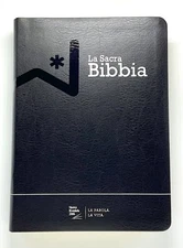 Italian Language Reference Bible, La Sacra Bibbia, NRV 2006, Black Leather