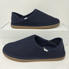 TOMS Ezra Slip On Knit Shoes Navy mens 11 Casual Comfort Waffle Foldable Heel