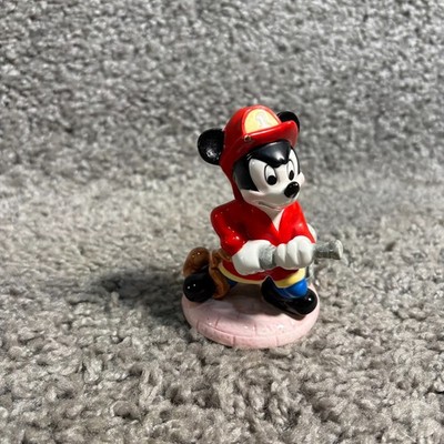 Schmid Firefighter Mickey Mouse Walt Disney Company Figurine Ceramic 