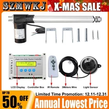 Set of 16" 12V 6000N Linear Actuator LCD Controller Solar Tracking Tracker Kits