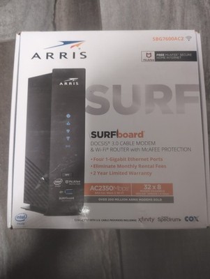ARRIS Surfboard SBG7600AC2 DOCSIS 3.0 Cable Modem and WiFi Router