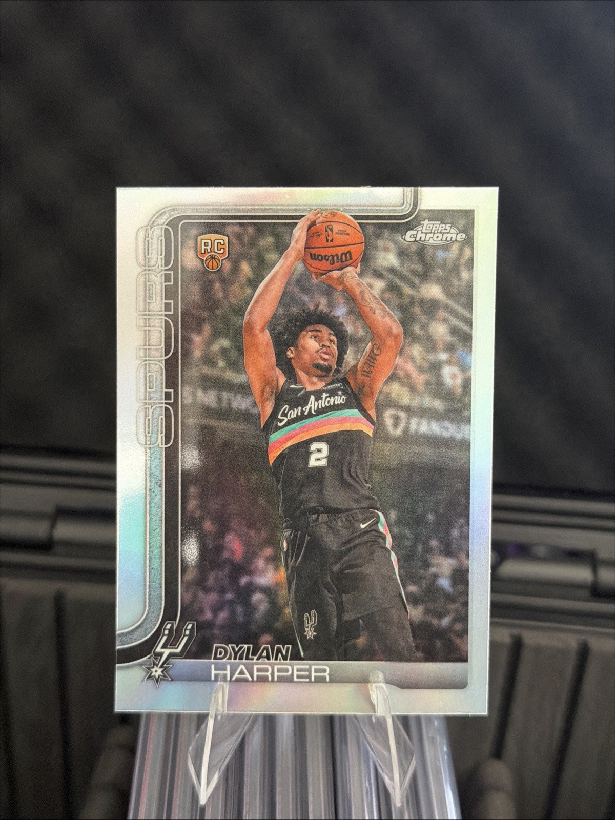 Dylan Harper 2025-26 Topps Chrome Update NBA REFRACTOR RC #152 SPURS