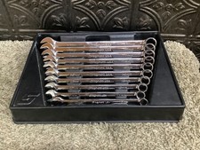 Snap-On Tools 10 pc 12-Point Metric Combination Wrench Set (10–19 mm) OEXM710B