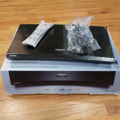 Samsung UBD-M7500 4K Ultra HD Blu-Ray Player w/ Remote & Power Cord Tested- NICE
