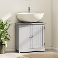 Bathroom Vanity Cabinet, Under Sink Bathroom Cabinet with 2 Doors and Adjustable