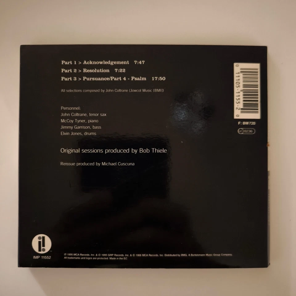 John Coltrane - A Love Supreme, CD, Jazz, Impulse! 20 Bit - Bild 2 von 2