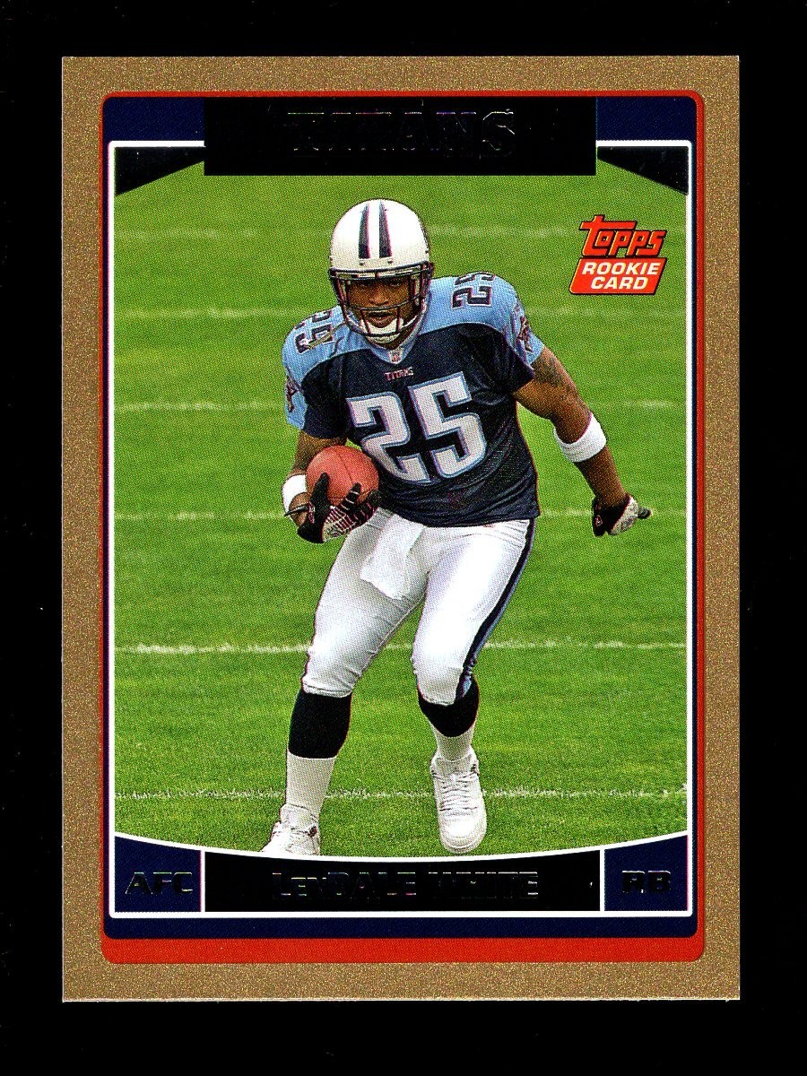 2006 TOPPS GOLD #368 LenDALE WHITE RC 1844/2006 TITANS