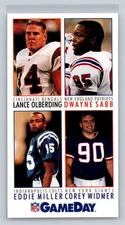 Lance Olberding / Dwayne Sabb / Eddie Miller / Corey Widmer 1992 GameDay #401