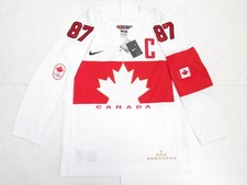 CROSBY TEAM CANADA WHITE 2014 SOCHI OLYMPICS NIKE HOCKEY JERSEY SIZE MEDIUM