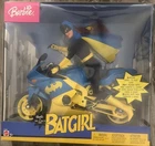VINTAGE BARBIE BATGIRL & MOTORCYCLE DC COMICS SUPERHERO DOLL MATTEL C7458 2003