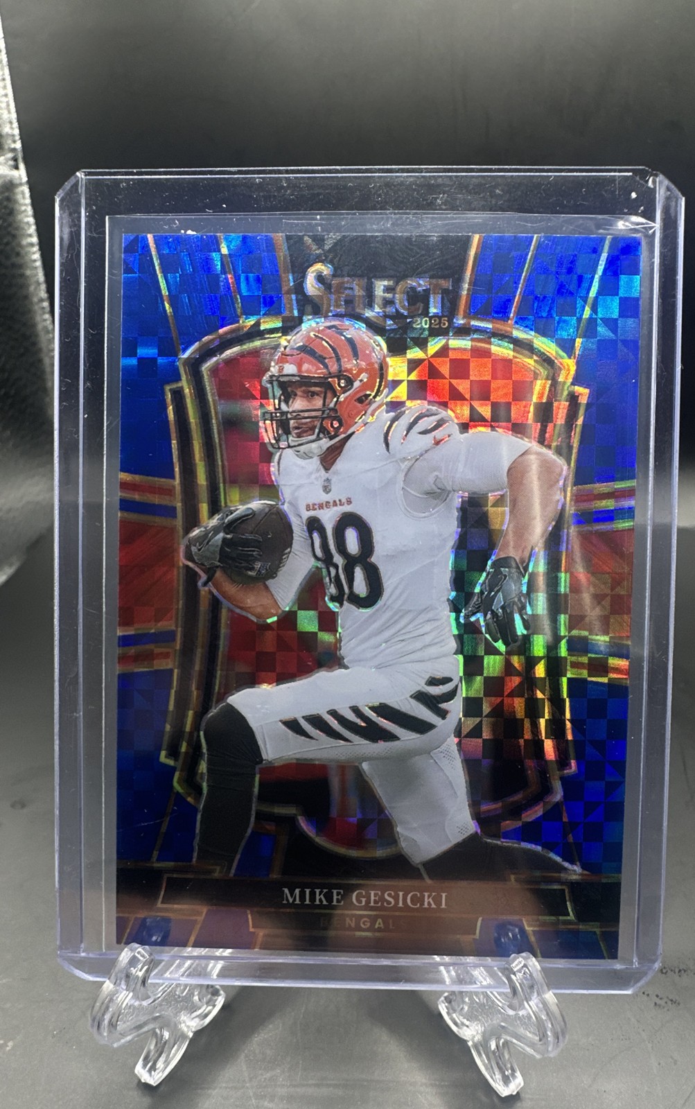 2025 Panini Select - Premier Level Mike Gesicki #159 Blue Prizm /175