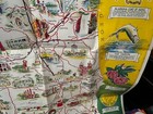 Alabama Cartoon Highway State Map 1962 Phil Neel No Writing Tourist Attractions — photo 10