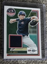 2022 Panini USA Baseball Stars & Stripes Materials /99 Evan Amos #USAM-EA