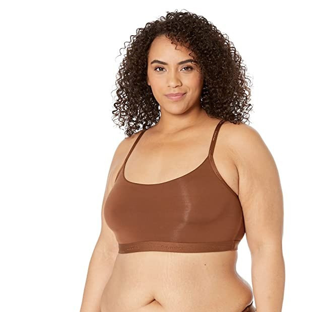 Calvin Klein Form to Body Unlined Bralette in Spruce Sz 3X