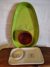 Lot of 2 Rae Dunn Magenta Trays - Avocado Chi...
