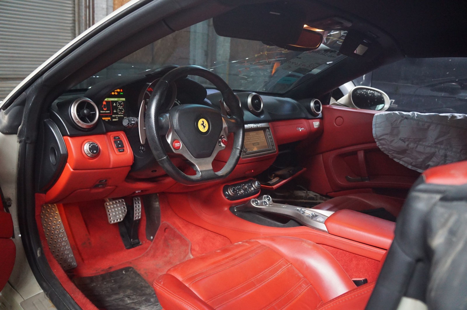 Left A Pillar Windshield Trim Leather 805812 871655 OEM Ferrari California 2010
