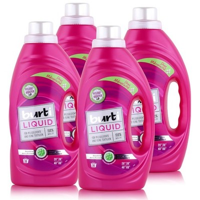 burti Liquid Feinwaschmittel 1,45L - Für pflegeleichte Textilien (4er Pack)
