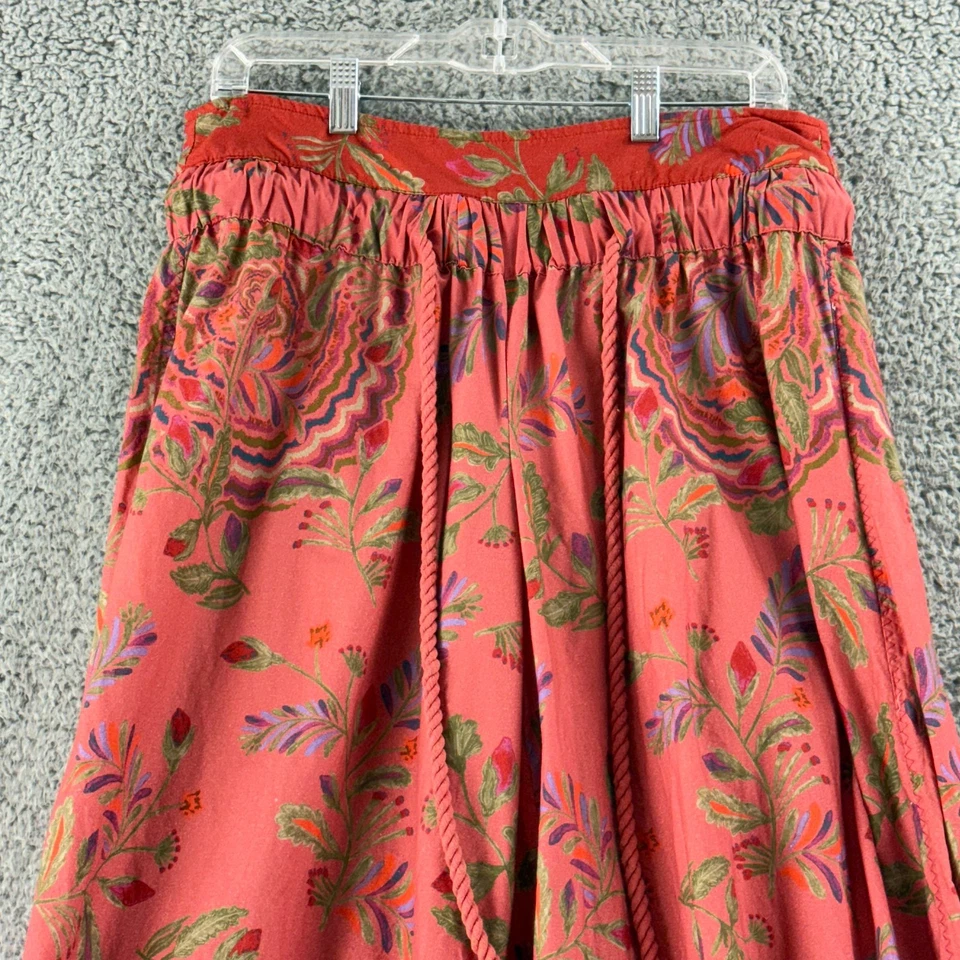 Pantalones Globo Free People After Glow Para Mujer Pequeños Rojos Florales Harén Pull On Boho Foto 2 de 4
