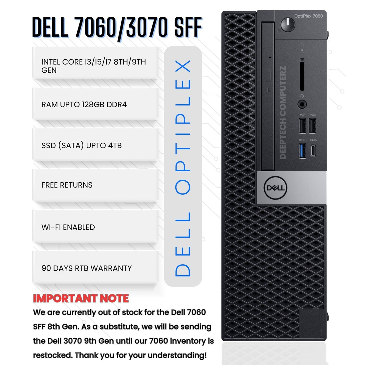 Máy Tính đồng Bộ Dell Optiplex 7060 Chíp Core I3, I5, I7 Giá Rẻ Tại Hà Nội - Foto 7