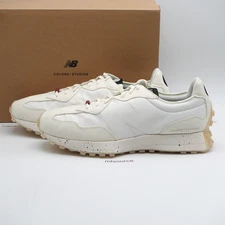 Size 15 Men's New Balance 327 ColorsxStudios Sneakers MS327CF Snow White