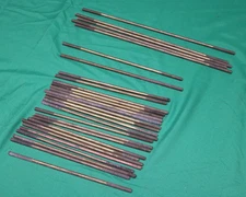 Lot of 29 Solid Brass Toilet Tank Ballcock Float Rods - 1/4 - 8", 9", 12"