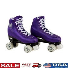 Light-Up Quad Roller Skates LED Wheels Comfortable Boot Padded Ankle Support New