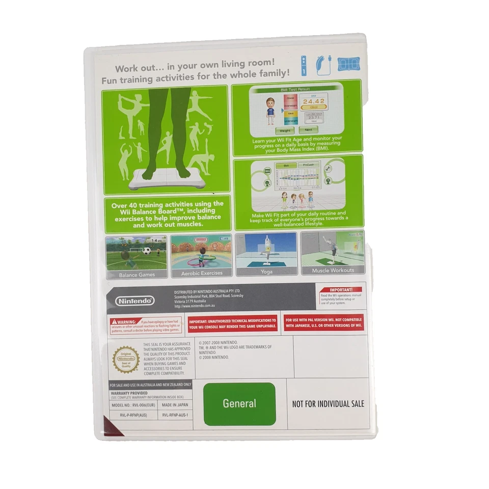 Wii Fit Game, Nintendo, PAL, Includes Manual, 2007/2008, Made In Japan, VGC - Image 3 of 4