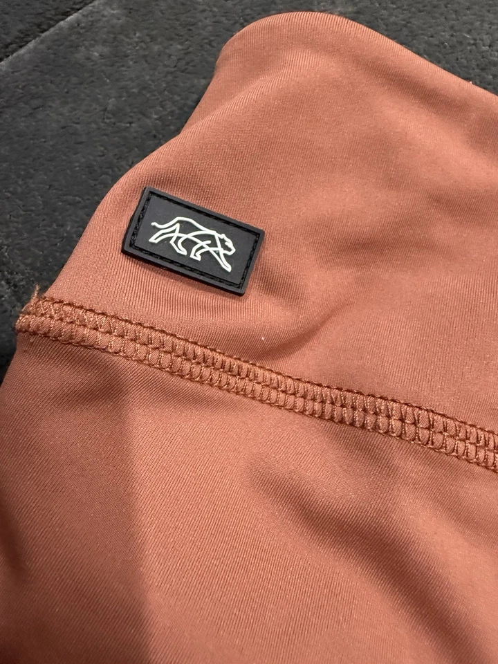 TIGER FRIDAY Pantalones Cortos Atléticos de Baile Cintura Alta Marrón Moca NIÑAS Niño Grande CL Foto 2 de 3