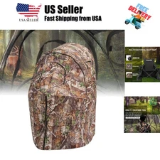 Hunting Blind,Hunting Chair Ground Blind,See Through Deer Blinds,Portable Cam...