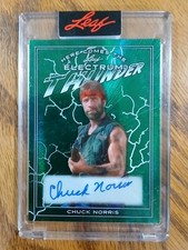 Chuck Norris 2024 Leaf Electrum Auto /5 Here Comes The Thunder