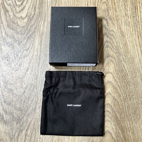 Saint Laurent YSL Card Holder Wallet Box With Black Dust Bag - Gift Storage