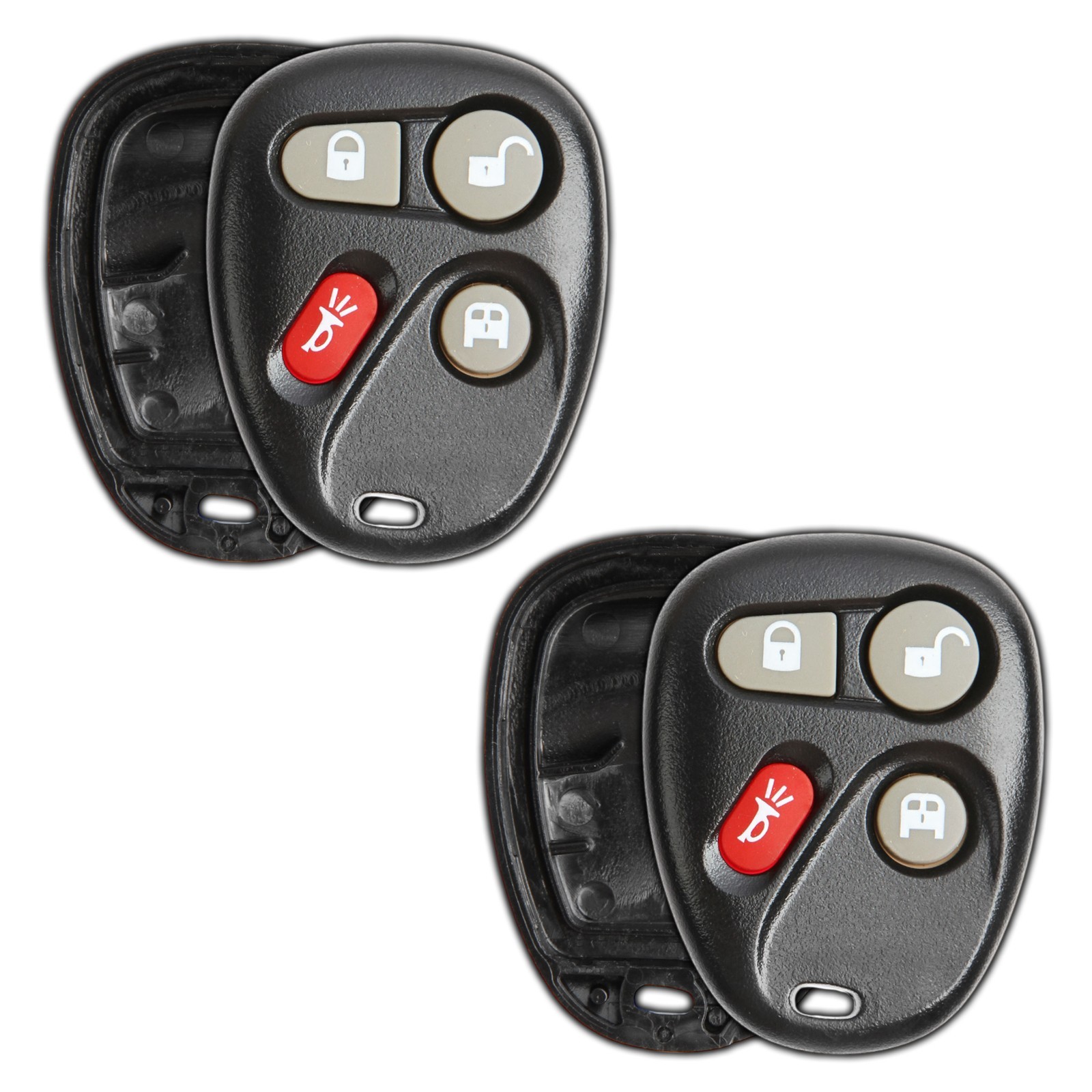 2 Key Fob Remote Shell Case Replacement for Chevrolet GMC 15752330 KOBLEAR1XT