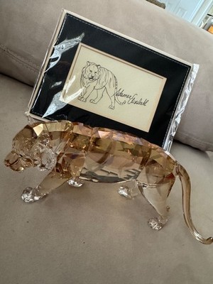 SIGNED - Swarovski 2010 Endangered Tiger Mint In Box-#1003148 w